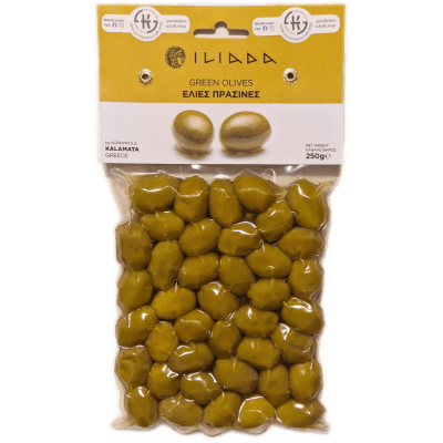 Grüne Oliven 250g vakuumiert Grüne Oliven 250g vakuumiert