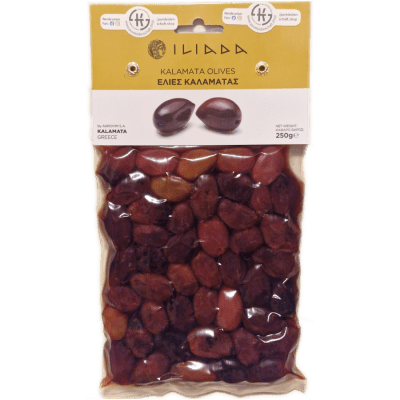 Kalamata Oliven 250 g vakuumiert Kalamata Oliven 250 g vakuumiert