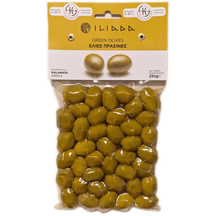 Grüne Oliven 250g vakuumiert 